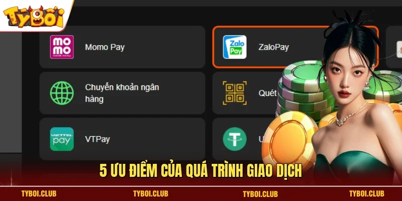 5 ưu điểm của quá trình giao dịch