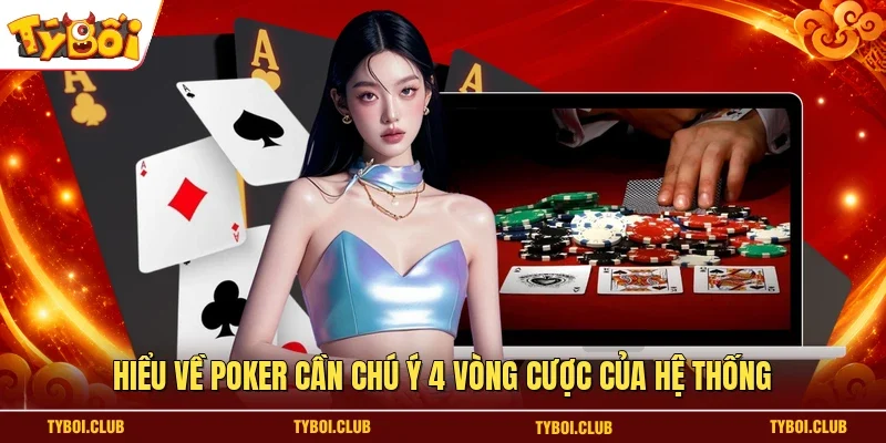 Hiểu về Poker cần chú ý 4 vòng cược của hệ thống